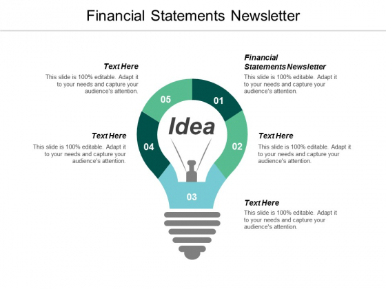 financial statements newsletter ppt powerpoint presentation financial newsletter templates