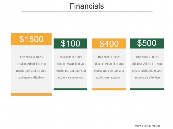 Financials Ppt PowerPoint Presentation Layout Financials Ppt PowerPoint Presentation Layout
