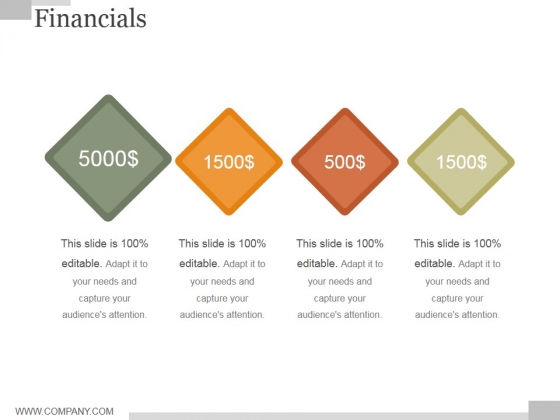 Financials Ppt PowerPoint Presentation Slide Download