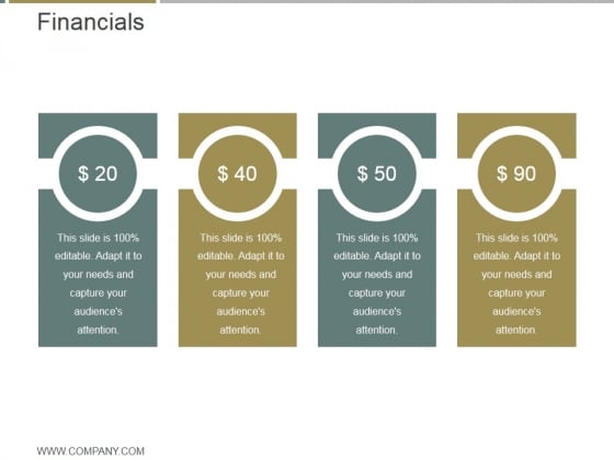 Financials Ppt PowerPoint Presentation Styles