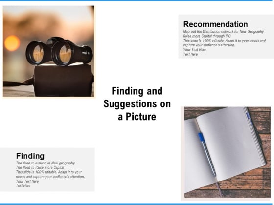 Finding And Suggestions On A Picture Ppt PowerPoint Presentation Portfolio Themes PDF Finding And Suggestions On A Picture Ppt PowerPoint Presentation Portfolio Themes PDF