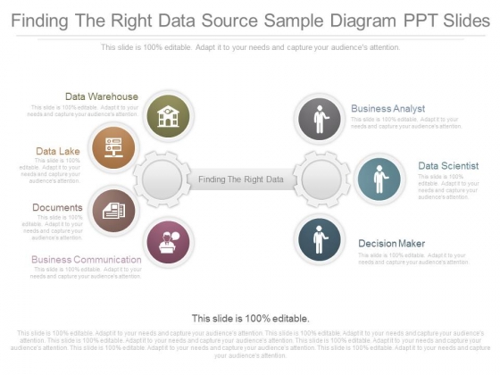 Finding The Right Data Source Sample Diagram Ppt Slides Finding The Right Data Source Sample Diagram Ppt Slides