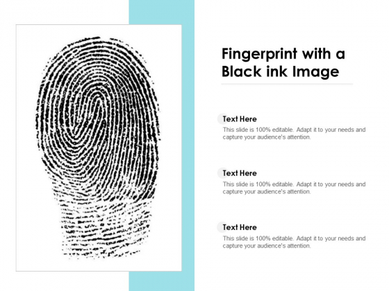 Fingerprint With A Black Ink Image Ppt PowerPoint Presentation Styles Tips