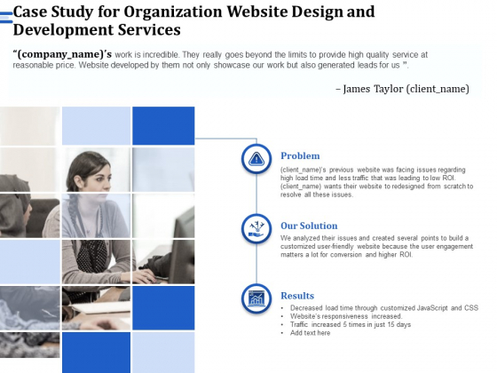 Firm Webpage Builder And Design Case Study For Organization Website Design And Development Services Slides PDF Firm Webpage Builder And Design Case Study For Organization Website Design And Development Services Slides PDF