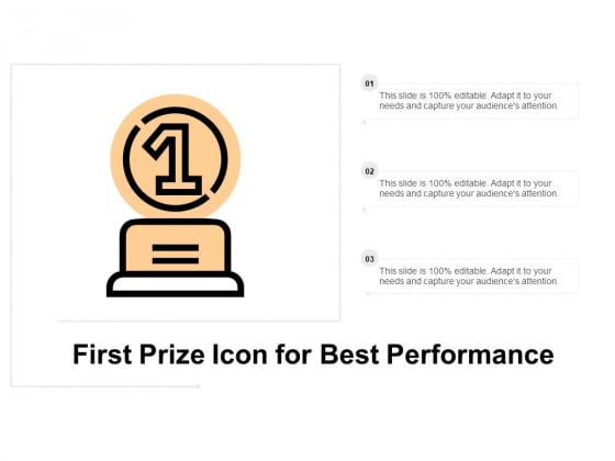 First Prize Icon For Best Performance Ppt PowerPoint Presentation Slides Themes First Prize Icon For Best Performance Ppt PowerPoint Presentation Slides Themes