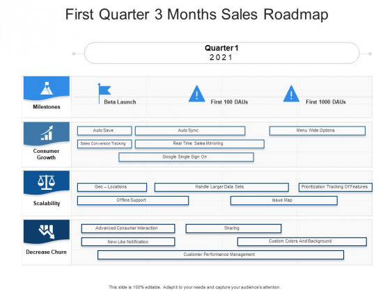 First Quarter 3 Months Sales Roadmap Ideas
