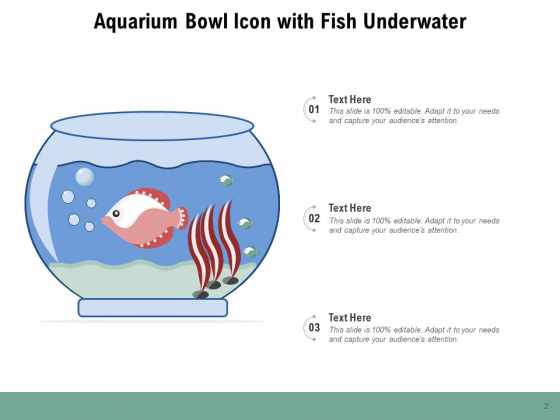 Fish Icon Fish Underwater Aquarium Bowl Ppt PowerPoint Presentation Complete Deck content ready impressive