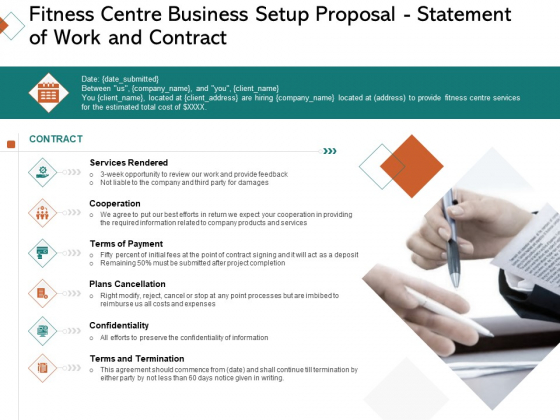 Fitness Centre Business Setup Proposal Statement Of Work And Contract Ppt Model Background PDF Fitness Centre Business Setup Proposal Statement Of Work And Contract Ppt Model Background PDF