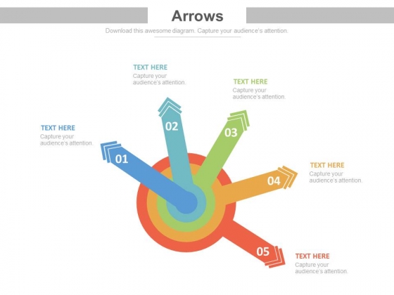 Five Arrows Circle For Business Management Strategy Powerpoint Template Five Arrows Circle For Business Management Strategy Powerpoint Template