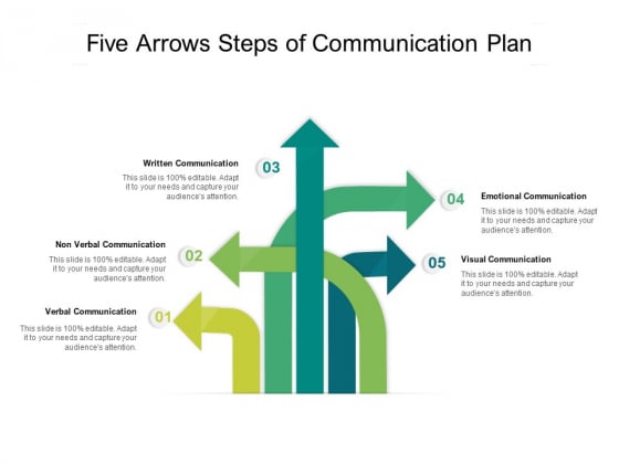 Five Arrows Steps Of Communication Plan Ppt PowerPoint Presentation File Structure Five Arrows Steps Of Communication Plan Ppt PowerPoint Presentation File Structure