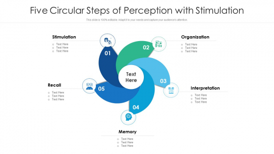 Five Circular Steps Of Perception With Stimulation Ppt Infographic Template Rules PDF Five Circular Steps Of Perception With Stimulation Ppt Infographic Template Rules PDF