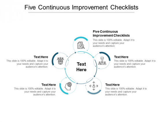 Five Continuous Improvement Checklists Ppt PowerPoint Presentation Show Examples Cpb Five Continuous Improvement Checklists Ppt PowerPoint Presentation Show Examples Cpb