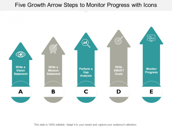 Five Growth Arrow Steps To Monitor Progress With Icons Ppt PowerPoint Presentation Layouts Diagrams Five Growth Arrow Steps To Monitor Progress With Icons Ppt PowerPoint Presentation Layouts Diagrams
