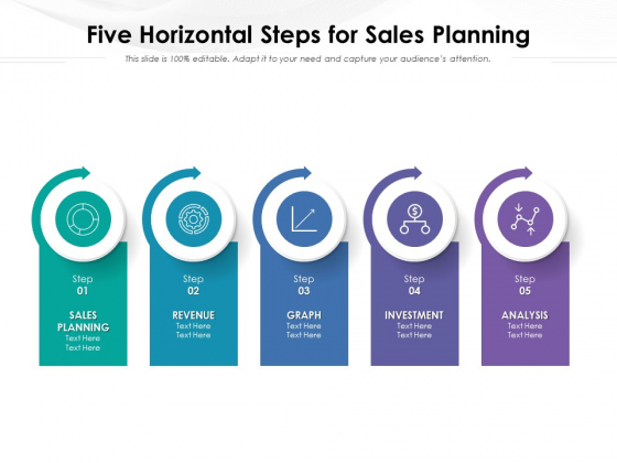 Five Horizontal Steps For Sales Planning Ppt PowerPoint Presentation File Templates PDF Five Horizontal Steps For Sales Planning Ppt PowerPoint Presentation File Templates PDF