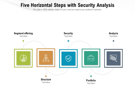 Five Horizontal Steps With Security Analysis Ppt PowerPoint Presentation Gallery Background Image PDF Five Horizontal Steps With Security Analysis Ppt PowerPoint Presentation Gallery Background Image PDF