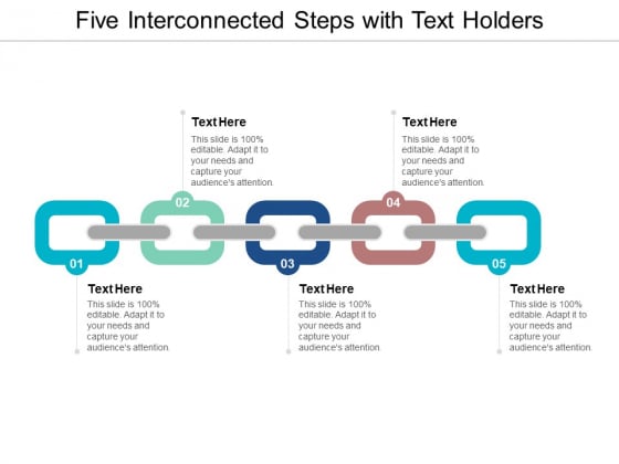 Five Interconnected Steps With Text Holders Ppt PowerPoint Presentation Ideas Good Five Interconnected Steps With Text Holders Ppt PowerPoint Presentation Ideas Good