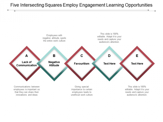 Five Intersecting Squares Employ Engagement Learning Opportunities Ppt PowerPoint Presentation Layouts Example Topics Five Intersecting Squares Employ Engagement Learning Opportunities Ppt PowerPoint Presentation Layouts Example Topics