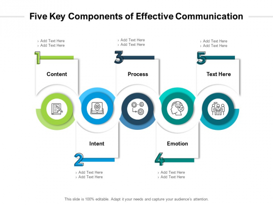 Five Key Components Of Effective Communication Ppt PowerPoint Presentation Gallery Visuals PDF Five Key Components Of Effective Communication Ppt PowerPoint Presentation Gallery Visuals PDF