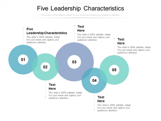 Five Leadership Characteristics Ppt PowerPoint Presentation Infographics Slideshow Cpb Five Leadership Characteristics Ppt PowerPoint Presentation Infographics Slideshow Cpb