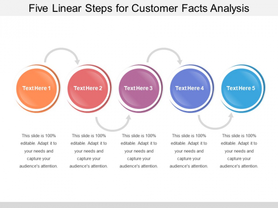 Five Linear Steps For Customer Facts Analysis Ppt PowerPoint Presentation Portfolio Format Ideas PDF Five Linear Steps For Customer Facts Analysis Ppt PowerPoint Presentation Portfolio Format Ideas PDF