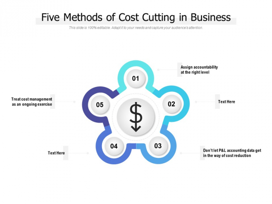 Five Methods Of Cost Cutting In Business Ppt PowerPoint Presentation Portfolio Grid Five Methods Of Cost Cutting In Business Ppt PowerPoint Presentation Portfolio Grid
