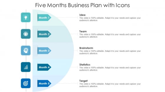 Five Months Business Plan With Icons Ppt Pictures Smartart PDF Five Months Business Plan With Icons Ppt Pictures Smartart PDF