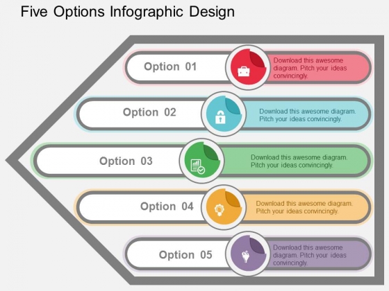 Five Options Infographic Design Powerpoint Templates Five Options Infographic Design Powerpoint Templates