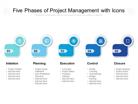 Five Phases Of Project Management With Icons Ppt PowerPoint Presentation Portfolio Inspiration PDF Five Phases Of Project Management With Icons Ppt PowerPoint Presentation Portfolio Inspiration PDF
