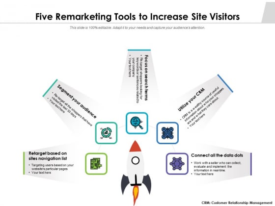 Five Remarketing Tools To Increase Site Visitors Ppt PowerPoint Presentation File Format PDF Five Remarketing Tools To Increase Site Visitors Ppt PowerPoint Presentation File Format PDF
