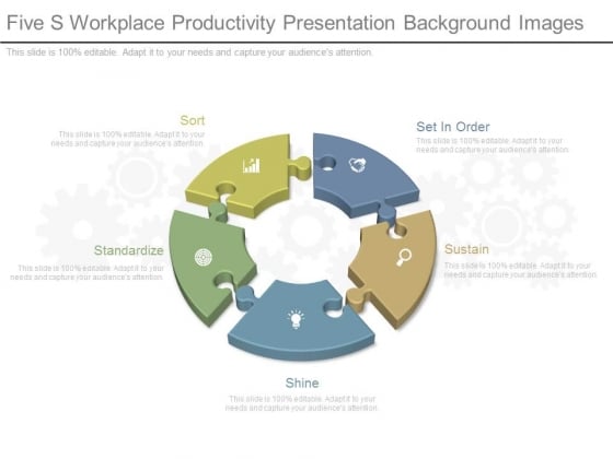 Five S Workplace Productivity Presentation Background Images Five S Workplace Productivity Presentation Background Images