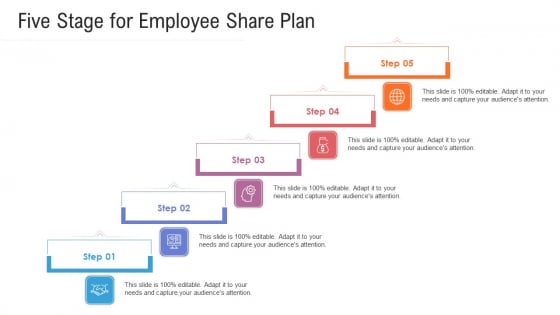 Five Stage For Employee Share Plan Ppt PowerPoint Presentation File Graphics PDF Five Stage For Employee Share Plan Ppt PowerPoint Presentation File Graphics PDF