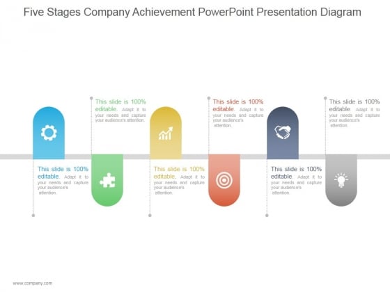 Five Stages Company Achievement Ppt PowerPoint Presentation Inspiration