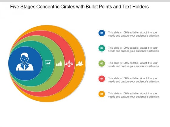 Five Stages Concentric Circles With Bullet Points And Text Holders Ppt Powerpoint Presentation Slides Styles Five Stages Concentric Circles With Bullet Points And Text Holders Ppt Powerpoint Presentation Slides Styles