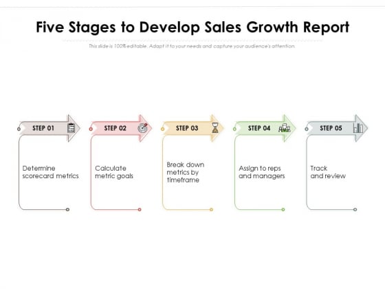 Five Stages To Develop Sales Growth Report Ppt PowerPoint Presentation File Elements PDF Five Stages To Develop Sales Growth Report Ppt PowerPoint Presentation File Elements PDF