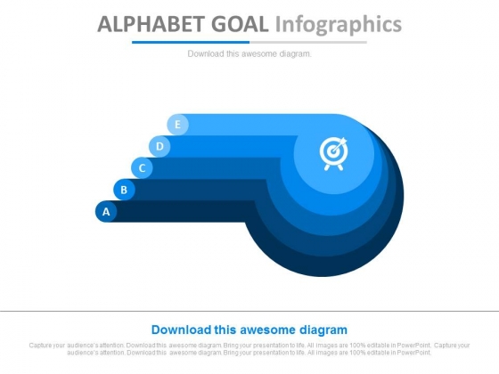 Five Steps Alphabet Goal Infographics Powerpoint Slides Five Steps Alphabet Goal Infographics Powerpoint Slides