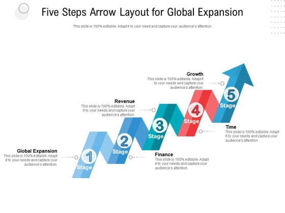 Five Steps Arrow Layout For Global Expansion Ppt PowerPoint Presentation Professional Brochure PDF Five Steps Arrow Layout For Global Expansion Ppt PowerPoint Presentation Professional Brochure PDF