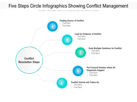Five Steps Circle Infographics Showing Conflict Management Ppt PowerPoint Presentation File Visuals PDF Five Steps Circle Infographics Showing Conflict Management Ppt PowerPoint Presentation File Visuals PDF
