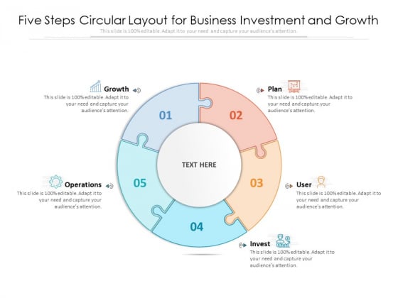 Five Steps Circular Layout For Business Investment And Growth Ppt PowerPoint Presentation File Example File PDF Five Steps Circular Layout For Business Investment And Growth Ppt PowerPoint Presentation File Example File PDF