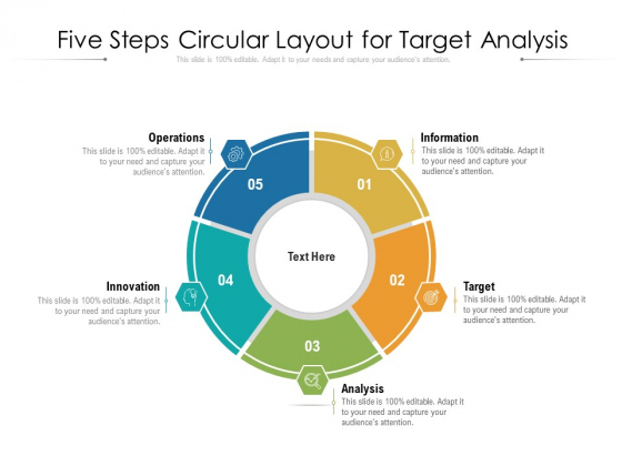 Five Steps Circular Layout For Target Analysis Ppt PowerPoint Presentation File Show PDF Five Steps Circular Layout For Target Analysis Ppt PowerPoint Presentation File Show PDF