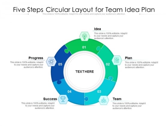 Five Steps Circular Layout For Team Idea Plan Ppt PowerPoint Presentation File Outfit PDF Five Steps Circular Layout For Team Idea Plan Ppt PowerPoint Presentation File Outfit PDF
