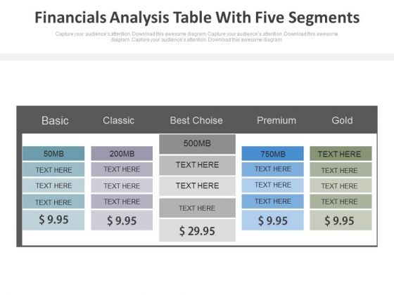 Five Steps Financial Analysis Table Powerpoint Slides Five Steps Financial Analysis Table Powerpoint Slides