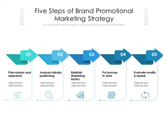 Five Steps Of Brand Promotional Marketing Strategy Ppt PowerPoint Presentation Icon Background Images PDF Five Steps Of Brand Promotional Marketing Strategy Ppt PowerPoint Presentation Icon Background Images PDF