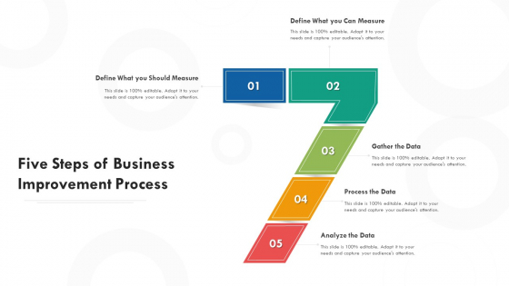 Five Steps Of Business Improvement Process Ppt PowerPoint Presentation File Slide Download PDF Five Steps Of Business Improvement Process Ppt PowerPoint Presentation File Slide Download PDF