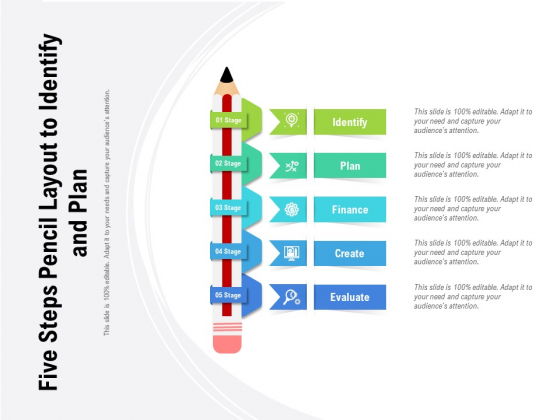 Five Steps Pencil Layout To Identify And Plan Ppt PowerPoint Presentation Styles Deck PDF Five Steps Pencil Layout To Identify And Plan Ppt PowerPoint Presentation Styles Deck PDF