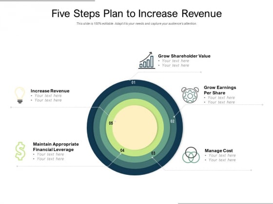 Five Steps Plan To Increase Revenue Ppt PowerPoint Presentation Ideas Diagrams Five Steps Plan To Increase Revenue Ppt PowerPoint Presentation Ideas Diagrams