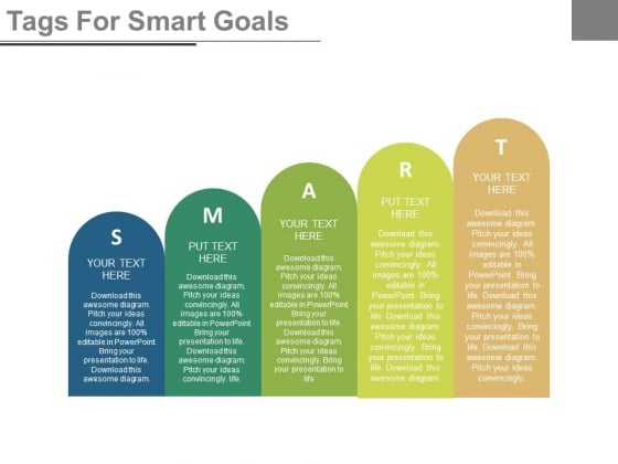 Five Steps To Setting Smart Business Goals Powerpoint Template Five Steps To Setting Smart Business Goals Powerpoint Template