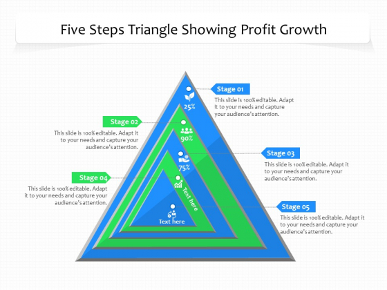 Five Steps Triangle Showing Profit Growth Ppt PowerPoint Presentation Gallery Templates PDF Five Steps Triangle Showing Profit Growth Ppt PowerPoint Presentation Gallery Templates PDF