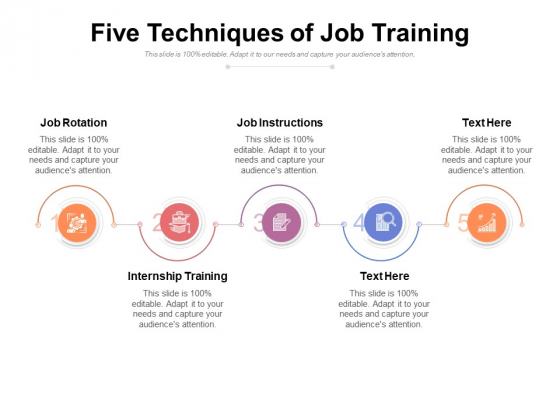 Five Techniques Of Job Training Ppt PowerPoint Presentation Icon Graphics PDF Five Techniques Of Job Training Ppt PowerPoint Presentation Icon Graphics PDF
