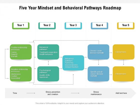 Five Year Mindset And Behavioral Pathways Roadmap Demonstration Five Year Mindset And Behavioral Pathways Roadmap Demonstration