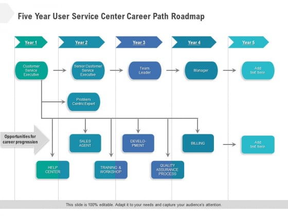 Five Year User Service Center Career Path Roadmap Ideas